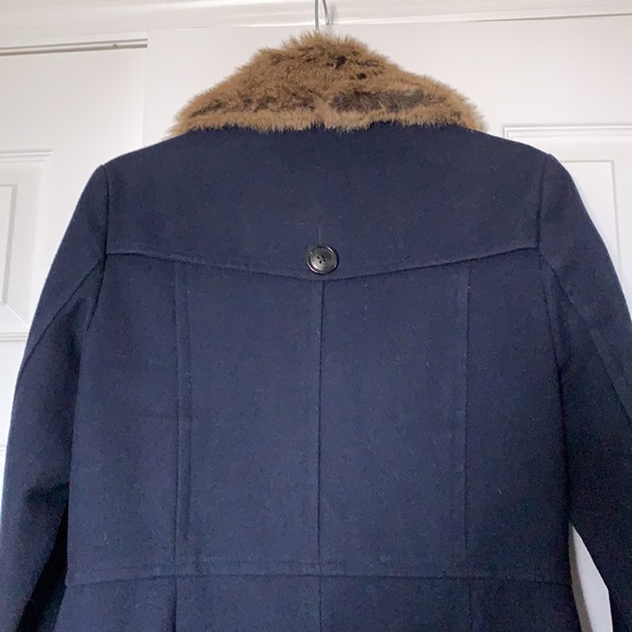Navy banana republic wool coat size M - Picture 4 of 9